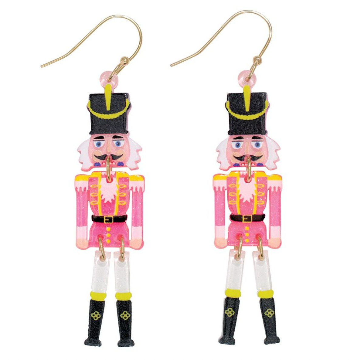 Periwinkle Pink Nutcracker Earrings