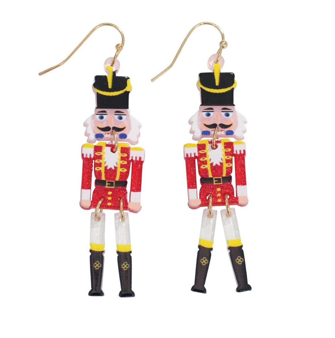 Periwinkle Dancing Nutcracker Earrings