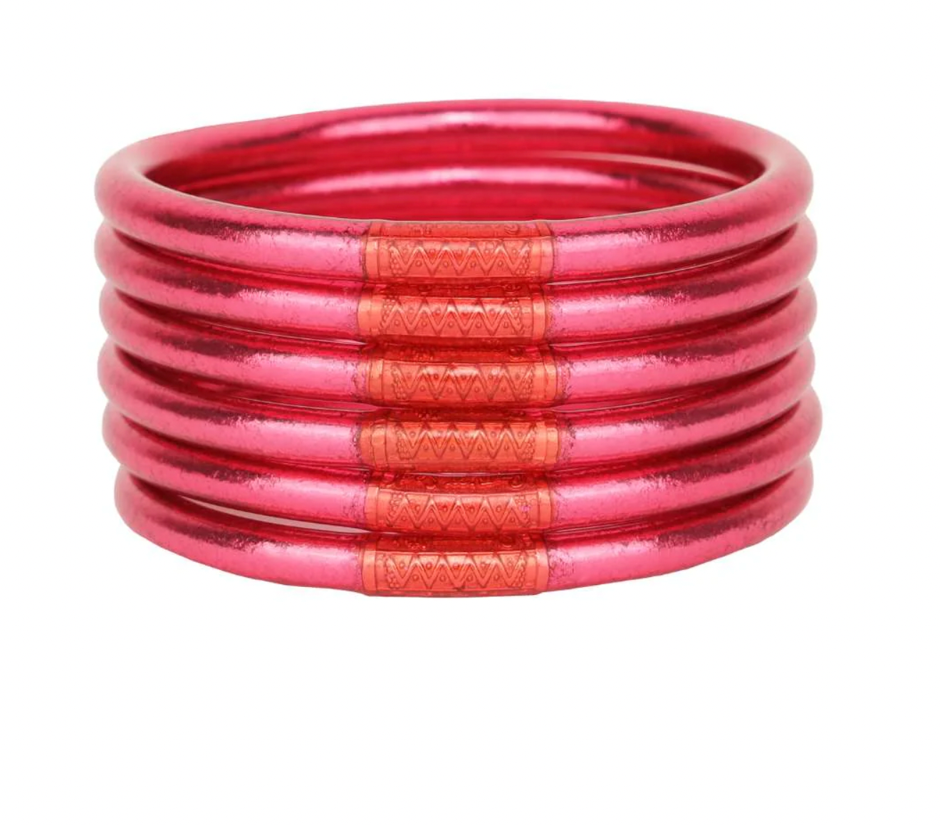 BuDha Girl All Weather Bangles - Pink - Serenity Prayer