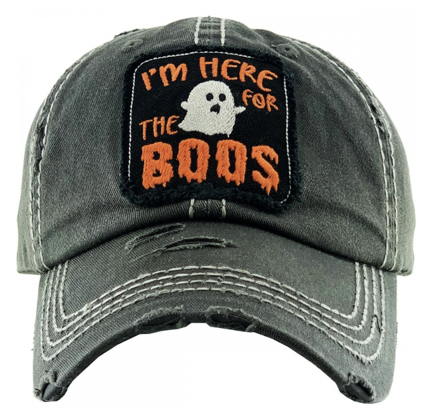 Here For The Boos Baseball Cap