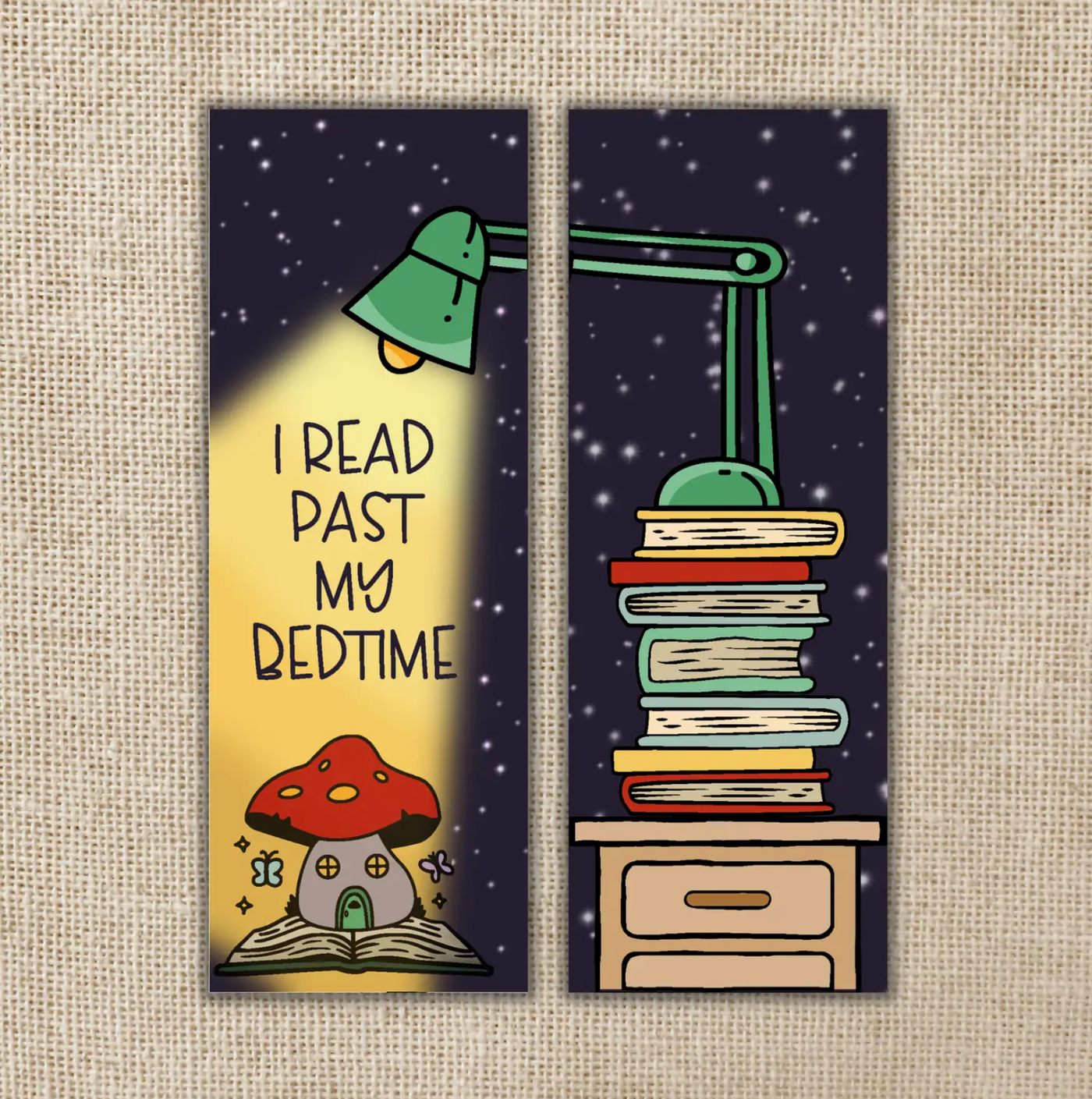 I Read Past My Bedtime Bookmark