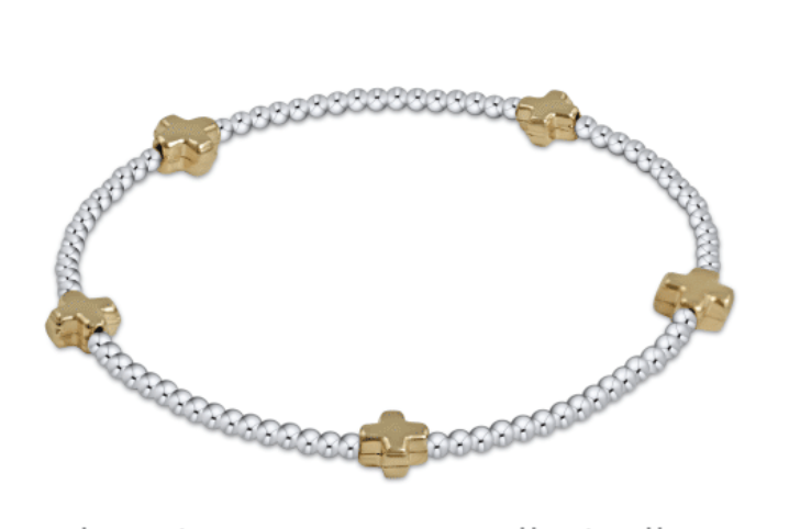 ENewton Signature Cross Small 2mm Bracelet