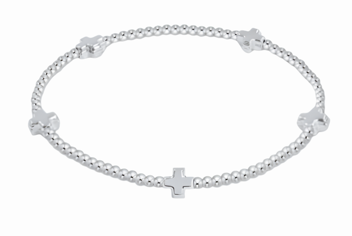 ENewton Signature Cross Small 2mm Bracelet