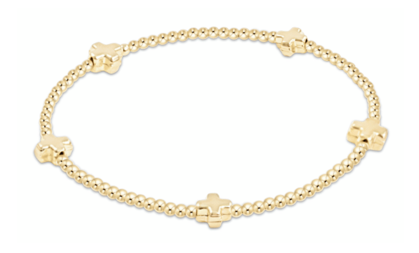 ENewton Signature Cross Small 2mm Bracelet