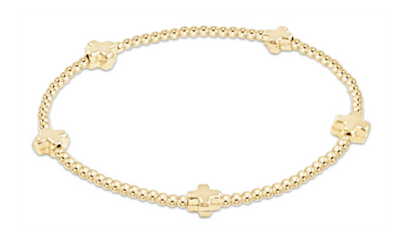 ENewton Signature Cross Small 2mm Bracelet