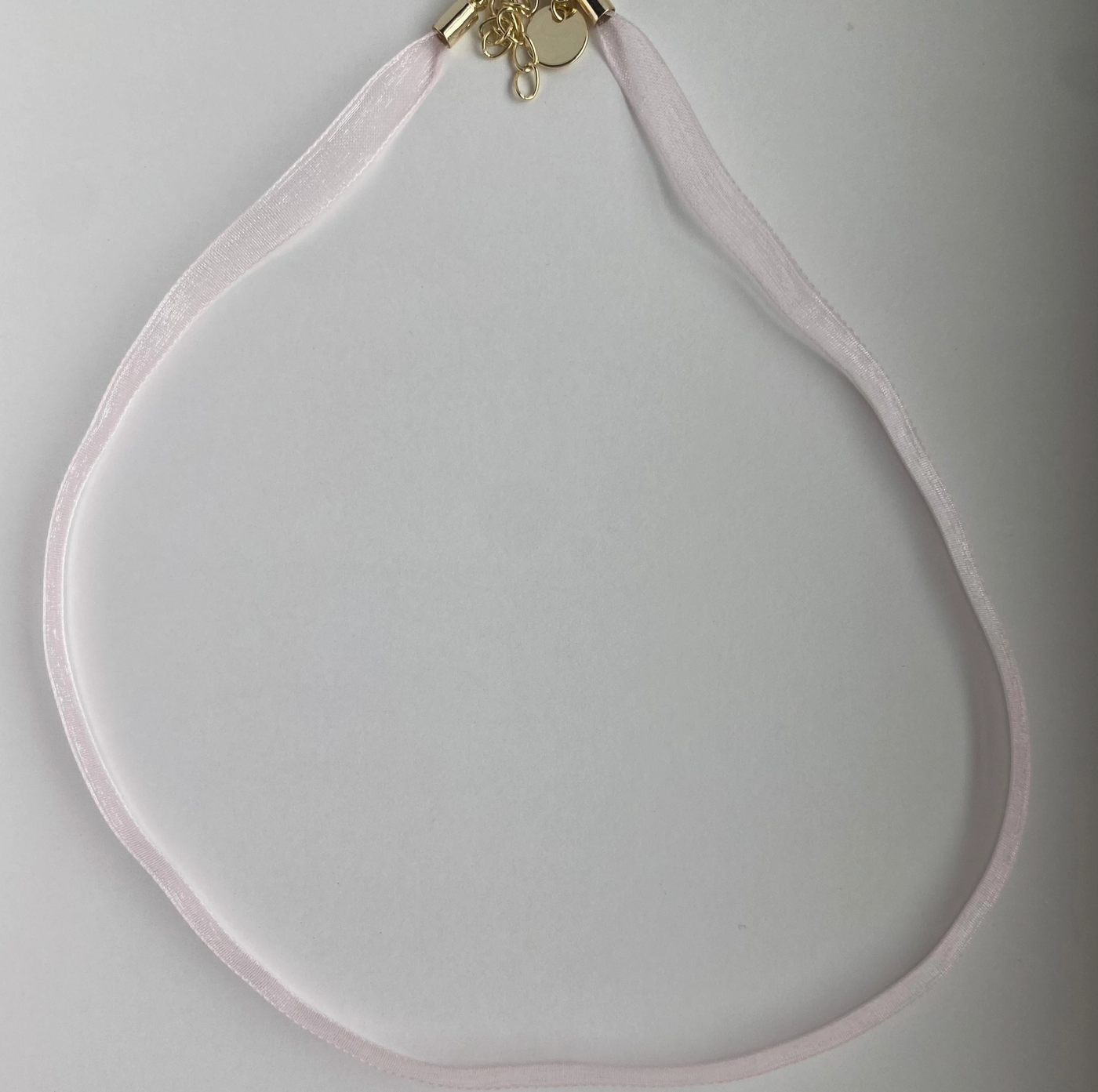 Ribbon Necklace in Perfectly Pink