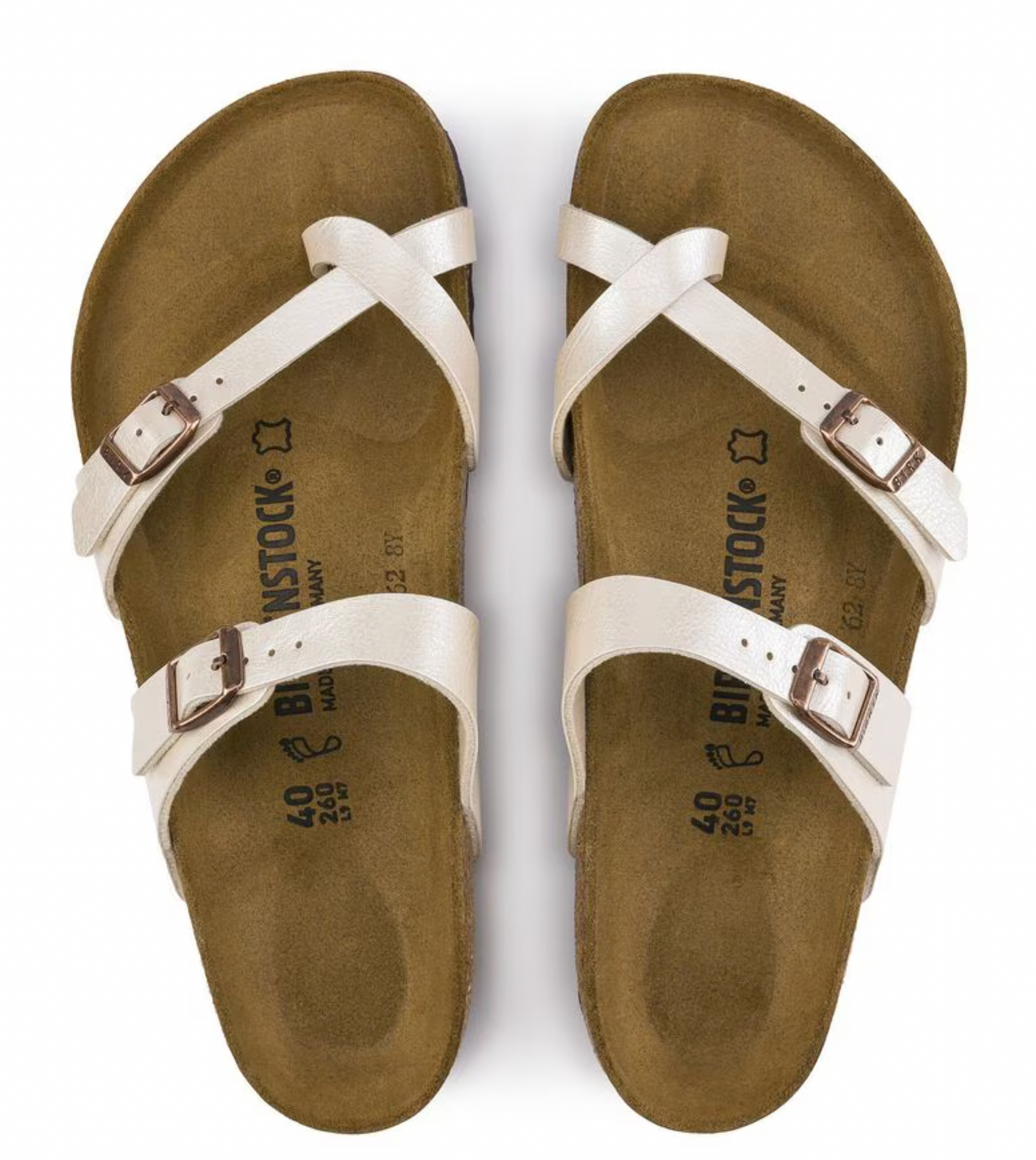 Birkenstock Mayari Birko-Flor - Graceful Pearl White