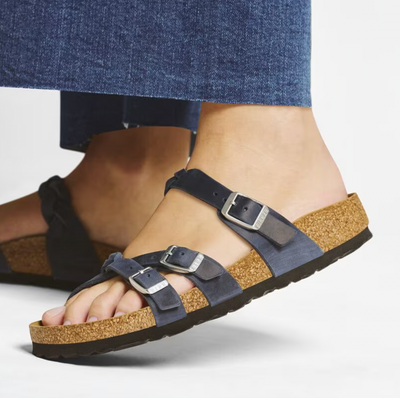 Birkenstock Franca Braided Oiled Leather - Navy