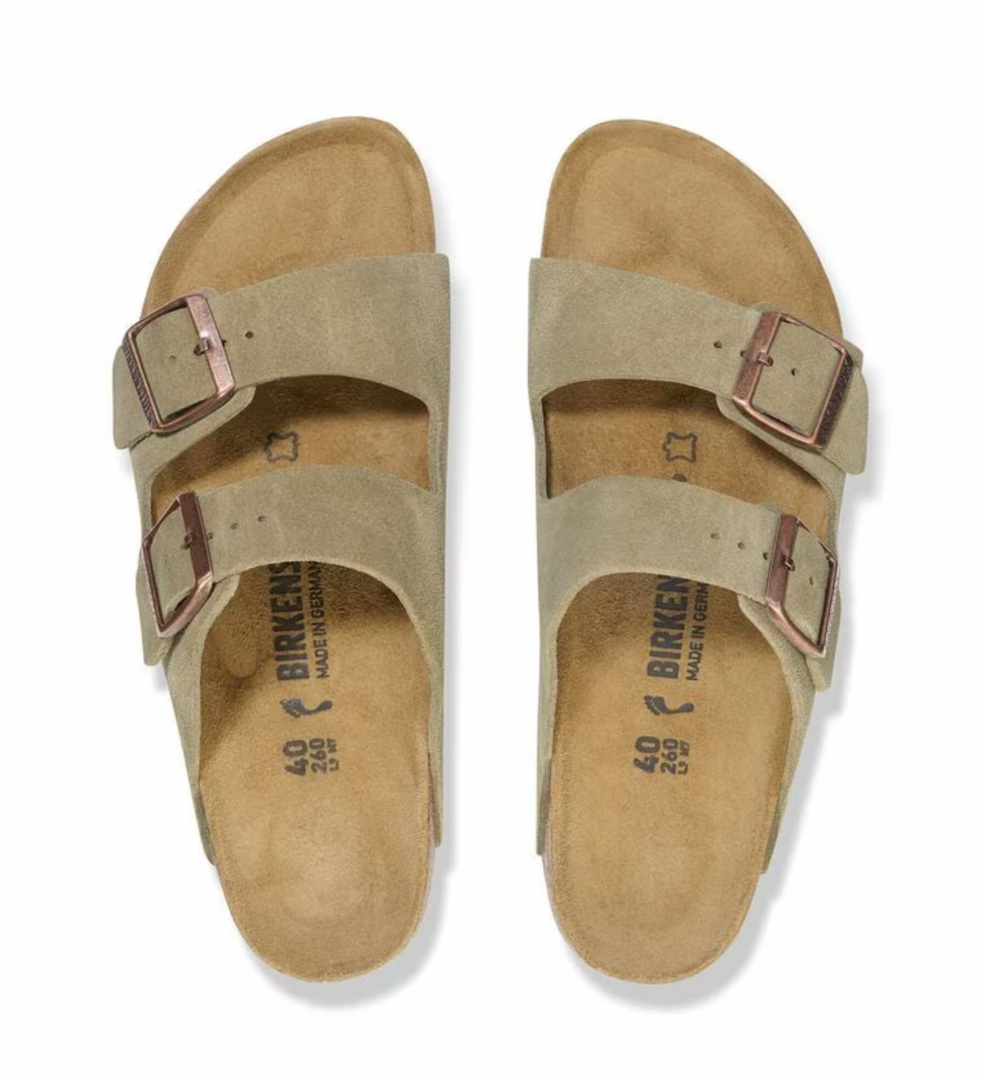 Birkenstock Arizona Suede Leather - Taupe