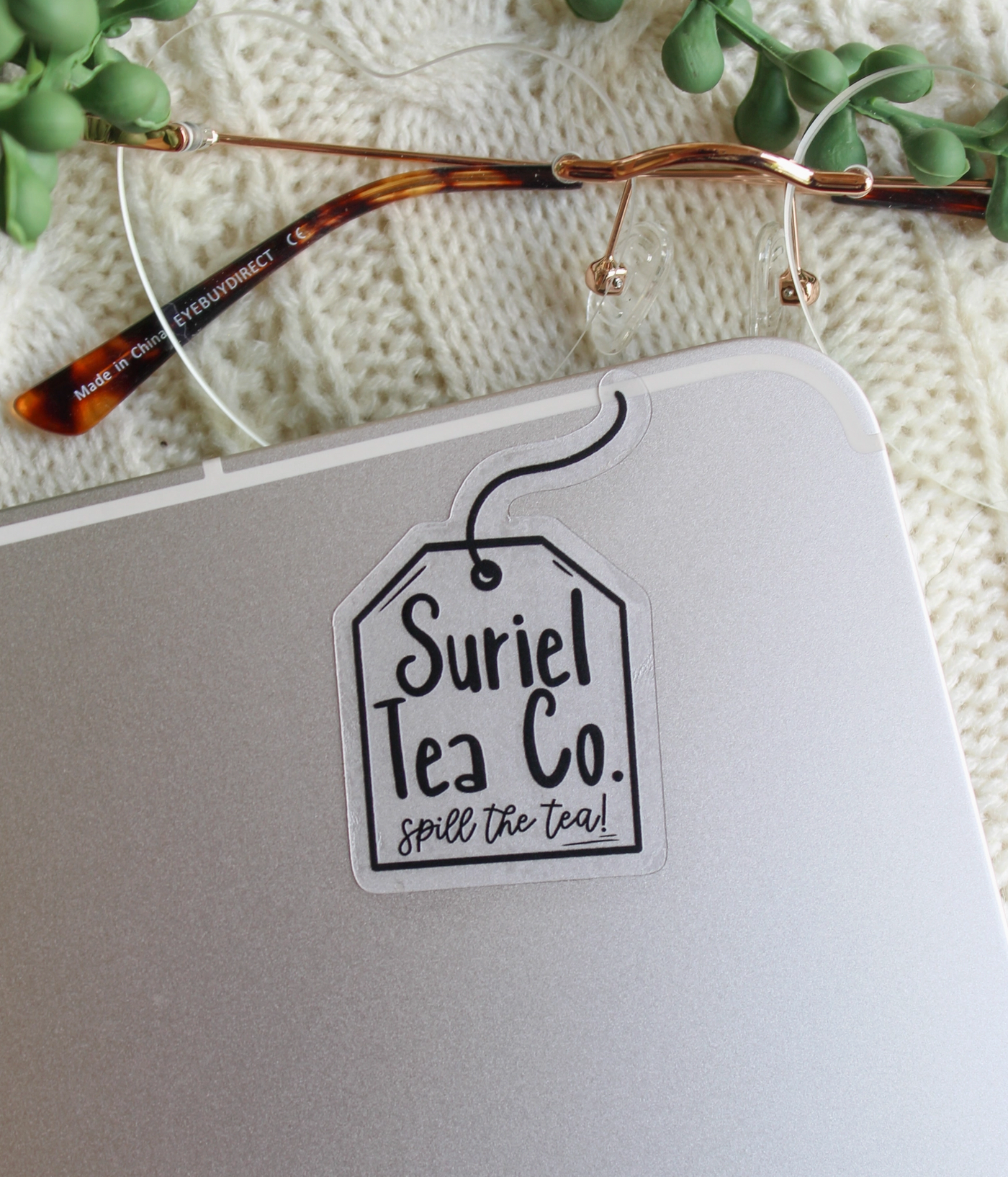 Suriel Tea Co Tea Bag Sticker