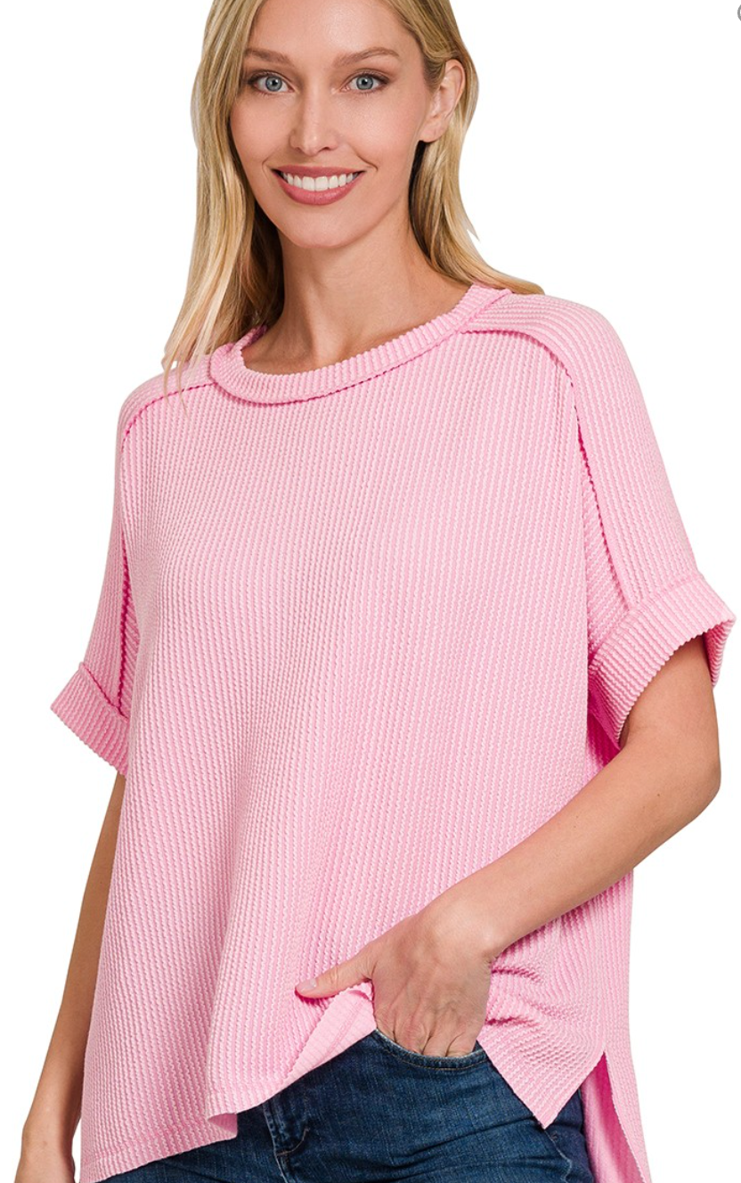 Cara Corded Rib Top