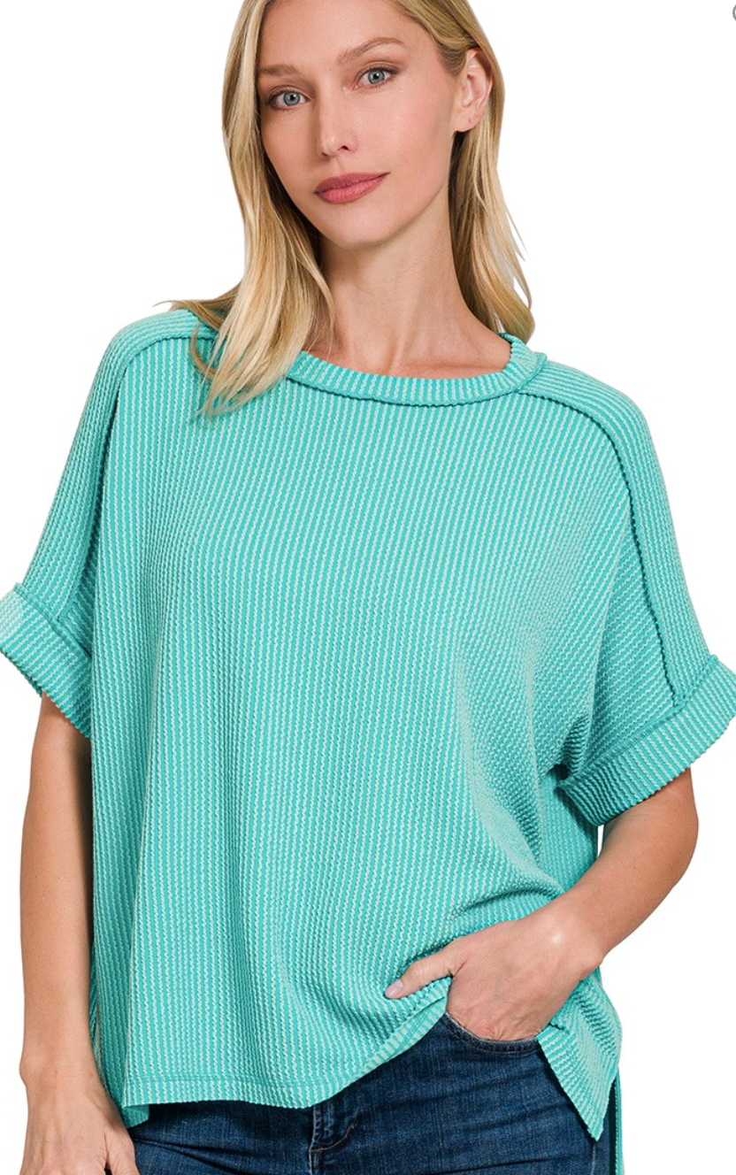 Cara Corded Rib Top