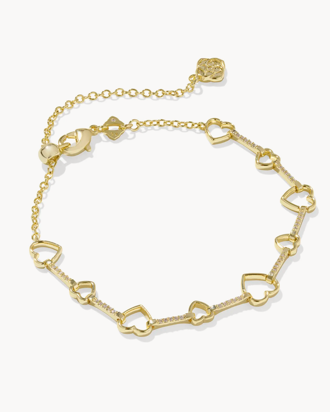 Kendra Scott Haisley Heart Delicate Gold Bracelet