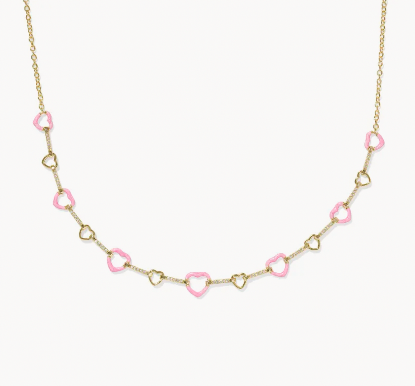 Kendra Scott Haisley Heart Strand Gold Necklace