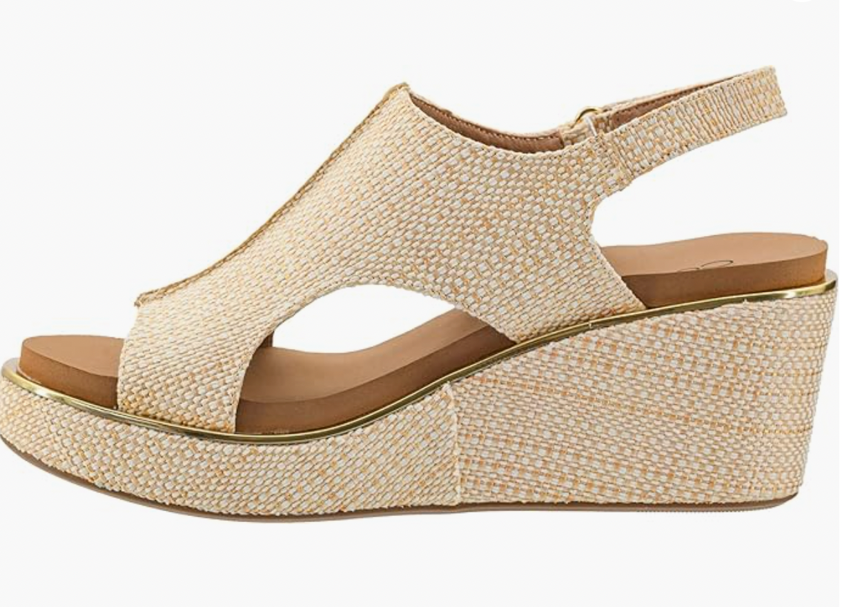 Corky's Carley Wedge Sandals Raffia