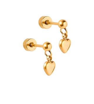 Linny Co Millie Heart Screwback Stud