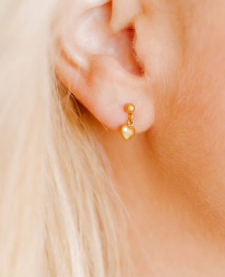 Linny Co Millie Heart Screwback Stud