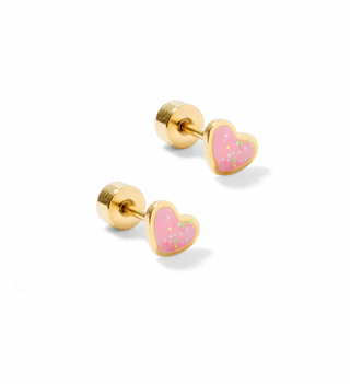 Linny Co Nora Heart Screwback Stud