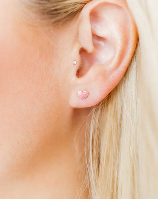 Linny Co Nora Heart Screwback Stud