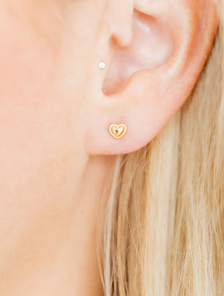 Linny Co Violet Screwback Stud