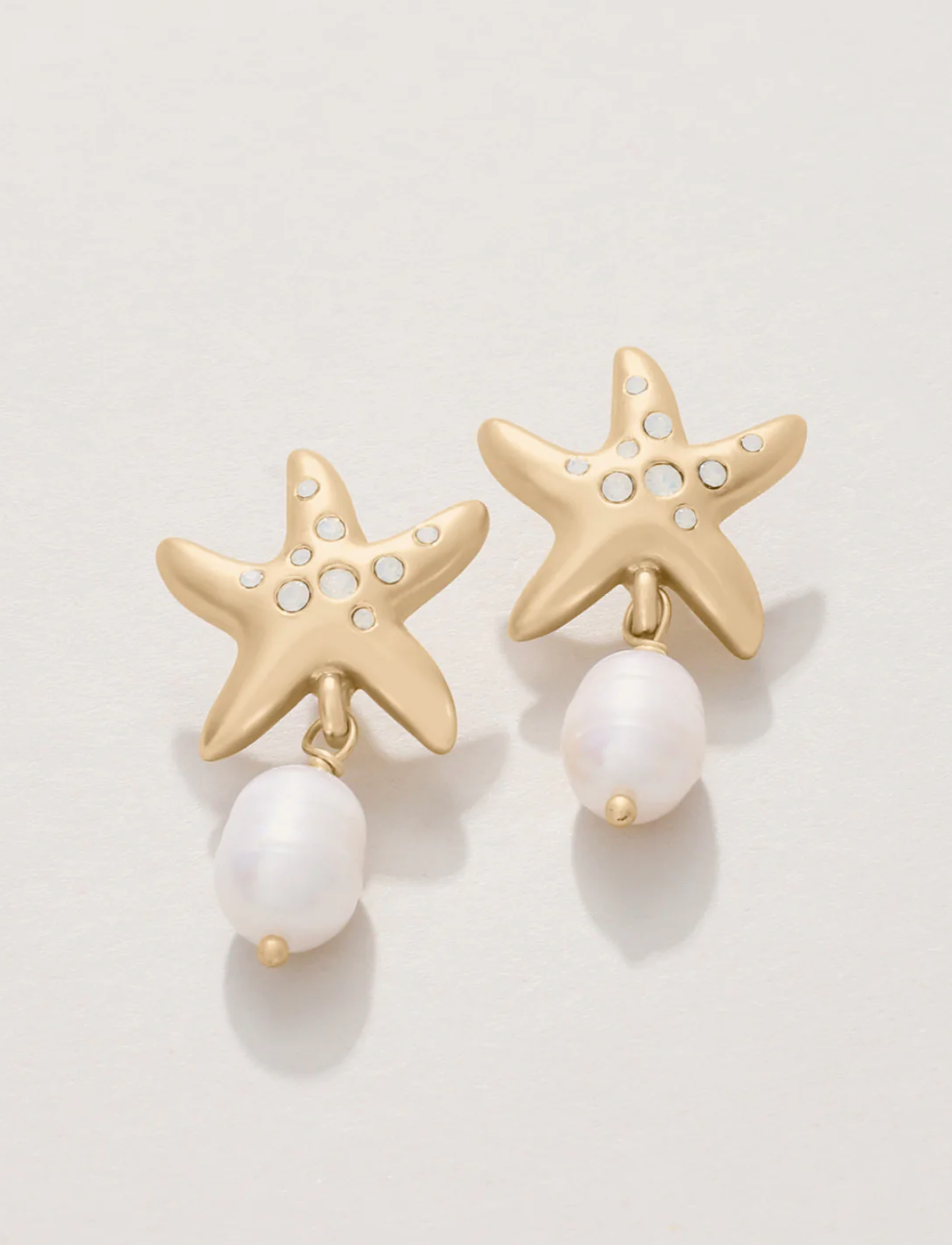 Spartina Starfish Pearl Earrings Opal