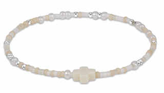 Enewton Hope Unwritten Sterling Signature Cross Bracelet