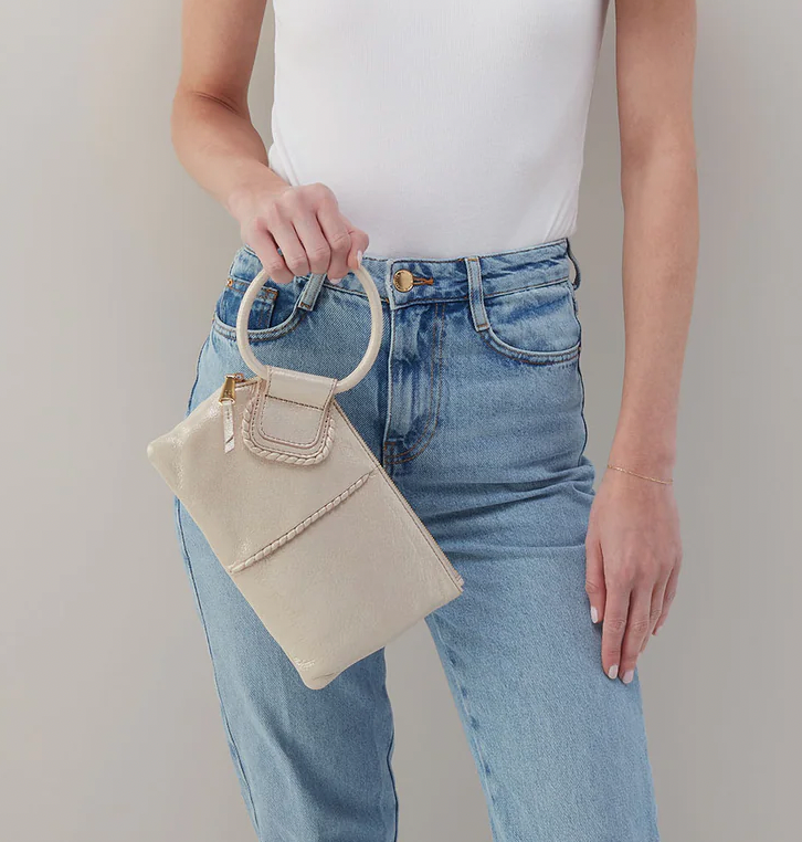 Hobo Sable Wristlet - Sand Shimmer