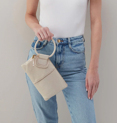 Hobo Sable Wristlet - Sand Shimmer