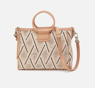 Hobo Sheila Medium Satchel - Cream Raffia