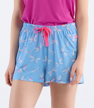 Capelton Road Women's Patterned Dragonflies Pajama Shorts