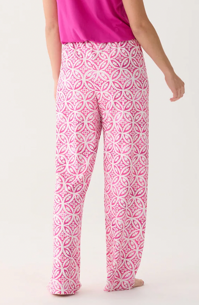 Capelton Road Women's Pink Lotus Mandala Pajama Pants