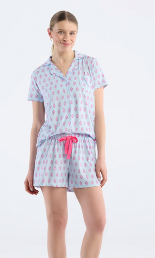 Capelton Road Women's Wild Flowers Short Pajama Set