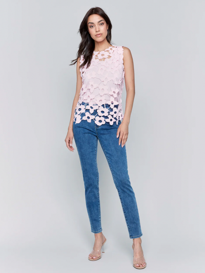 Pink Petal Crochet Top