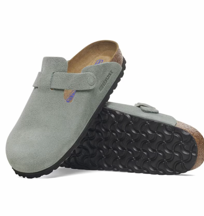 Birkenstock Boston Soft-Footbed (Narrow) - Pure Sage