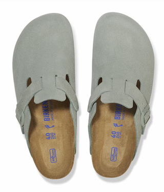 Birkenstock Boston Soft-Footbed (Narrow) - Pure Sage