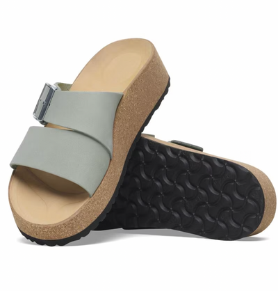 Birkenstock Almina Nubuck Leather - Pure Sage
