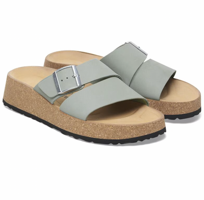 Birkenstock Almina Nubuck Leather - Pure Sage