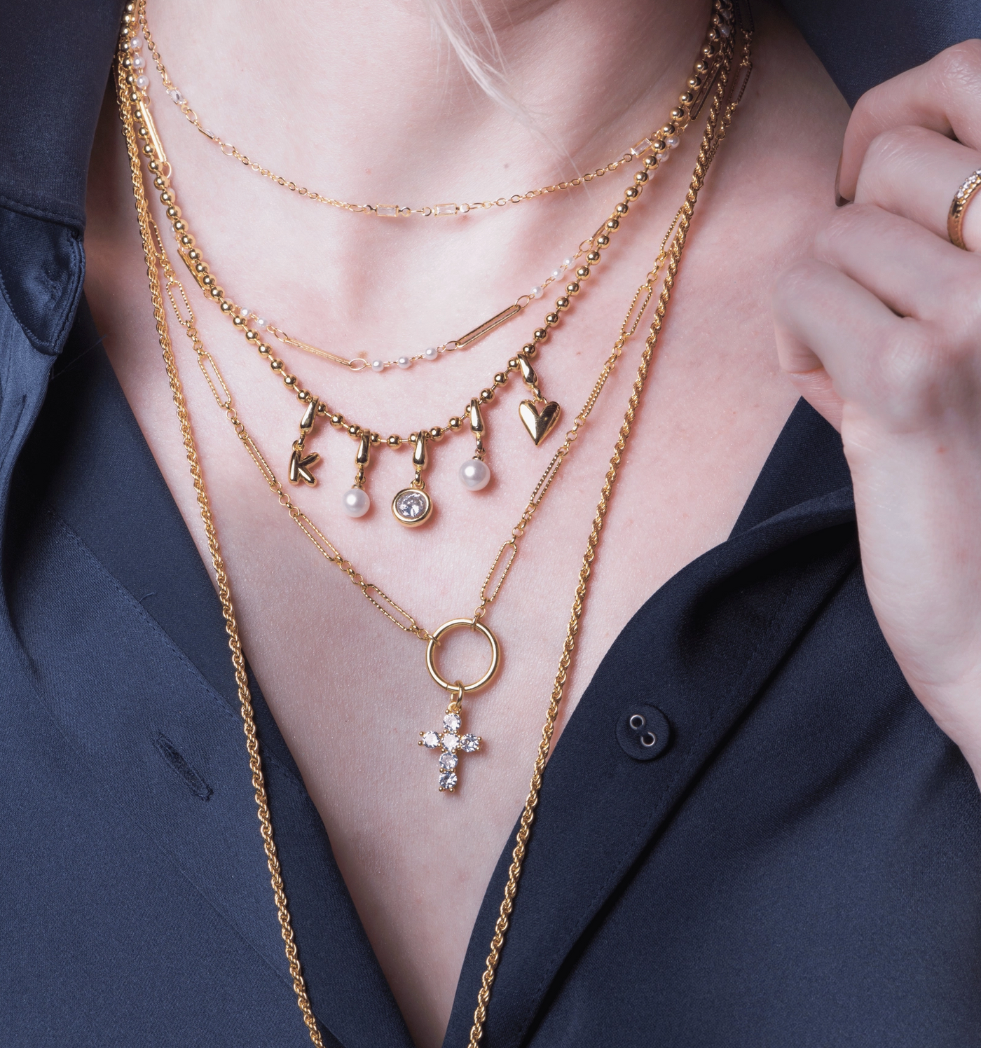Kinsey Charm Necklace Ball Chain