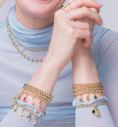 Kinsey Stretch Bead Bracelet