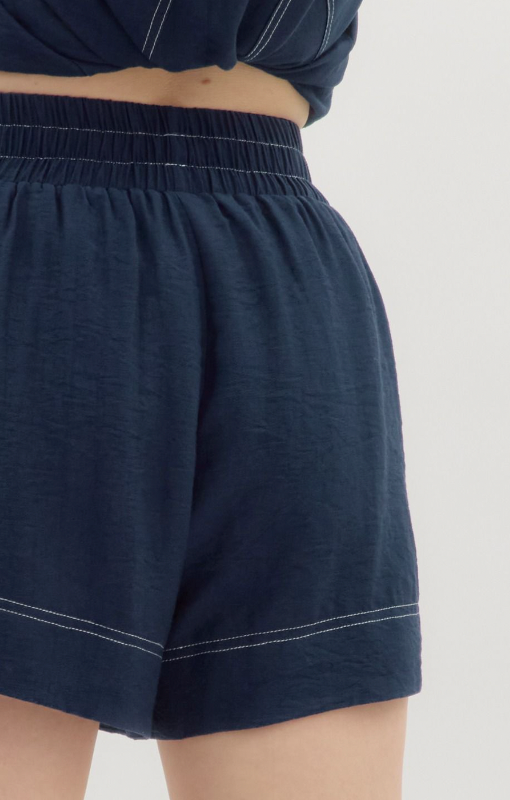 Entro Not Your Basic Navy Shorts