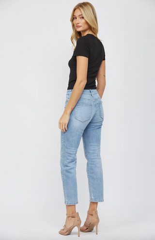 Mica Mid Rise Straight Leg