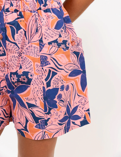 Floral Utility Romper