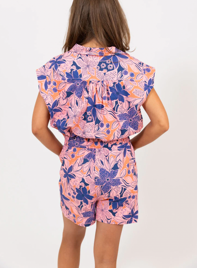 Floral Utility Romper