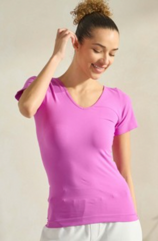 Seamless Reversible Short Sleeve Top