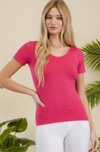 Seamless Reversible Short Sleeve Top