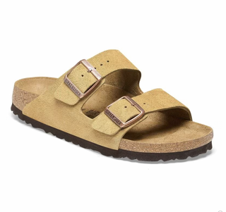 Birkenstock Arizona Suede (Narrow) - Latte Cream