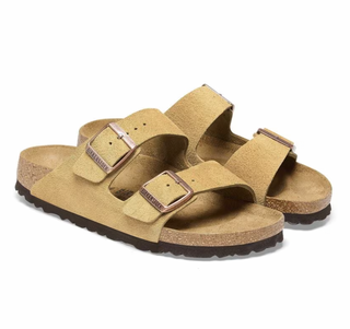Birkenstock Arizona Suede (Narrow) - Latte Cream