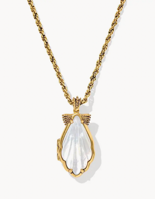 Alexa Locket Vintage Short Pendant Necklace