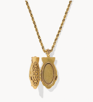 Alexa Locket Vintage Short Pendant Necklace