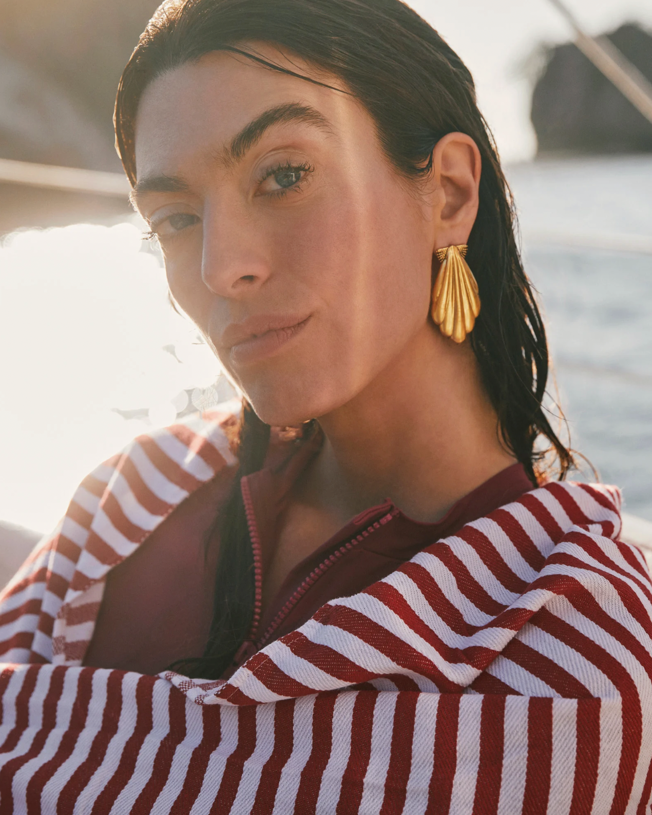 Alexa Vintage Metal Statement Earrings